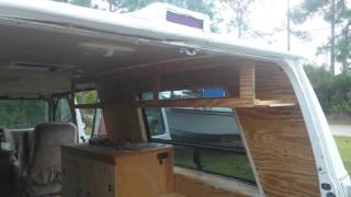 Campervan Build 5 - Kitchen Vanity & Custom Overhead Cabinet Storage - #vanlife