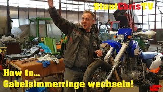 StuntChris | How to change fork sealings | Gabelsimmerringe wechseln | Yamaha TT 600 R | So gehts...