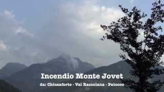 INCENDIO MONTE JOVET (Chiusaforte - Patocco)