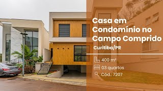 Casa em Condomínio, 03 Suítes, 04 Vagas, Churrasqueira à Carvão, Ecoville, Curitiba.