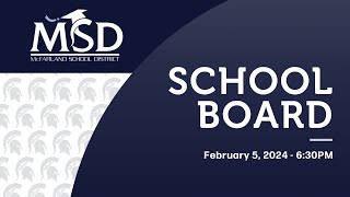 McFarland School Board Meetings 2/5/2024