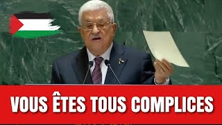 🇵🇸 Le président palestinien Mahmoud Abbas dit tout (New York, 24-28 et 30 septembre 2024).