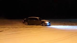 BMW 745li snow drift