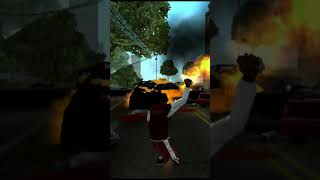 GTA SAN ANDREAS GREANADE EXPLOSION!! 5 STAR CHAOS