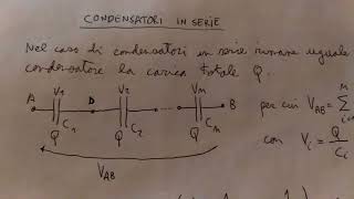 Elettricita': Condensatori in Parallelo e in Serie