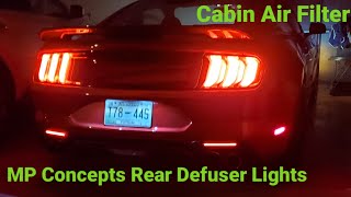 2015-22 Mustang GT Air/Cabin Air Filter MP Concepts Rear Defuser LED Lights