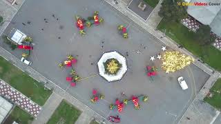 Aristotelous Square, Thessaloniki, Greece - December 2020 Drone