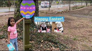 Easter Egg Hunt 2021 | Easter egg picking|Easter bunny | Irene Baby | Olivia Rose| Atlanta|USA Vlogs