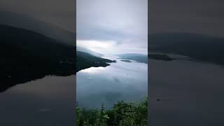 Holy Quran with beautiful view of Tighnabruaich Viewpoint Scotland.