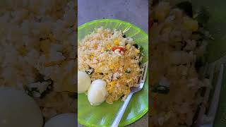 breakfast this morning fry rice with boil egg 😋#my version 😋 #Jamaican style 💯🇯🇲