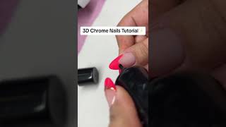 3D chrome nail art