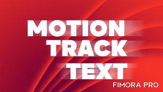 ทำตัวอักษรขยับตามวัตถุText MotionTracking ในFilmoraPro :make To Text motion Tracking in FilmoraPro