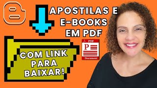 Adicionar ARQUIVO em PDF no BLOGGER [BLOGSPOT]