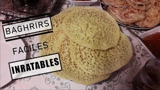 Baghrirs - Crêpes aux mille trous - recette  INRATABLE et RAPIDE