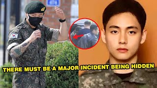 Exclusive video, BTS's V rushes to visit Jungkook at military camp