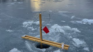 Early season ice fishing for brook trout