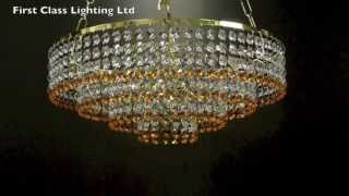 Crystal chandelier from first class lighting ltd