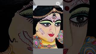 Happy Durga puja | Maa durga face drawing | #shorts