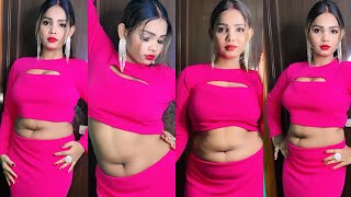 Actress and model shobashetty latest hot nave🫢🍓photoshoot video#model#instareels