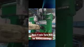 Cnc router 4 axis Turn Mill