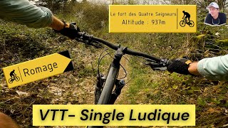 VTT Descente Single ludique - Le fort des Quatre Seigneurs (38) - gopro hero 10 black - 07/04/2024