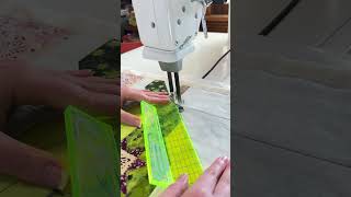 Echo quilting with rulers helps make designs pop.