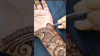 Amazing 😍 Front Hand Arabic Mehndi Design #shorts #mehndi #mehandidesign