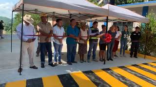 Inauguración de pavimentación en Pinotepa Nacional Oaxaca