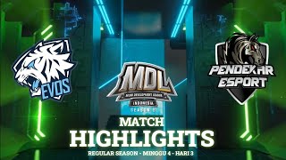 EVOS ICON vs PENDEKAR ESPORTS | HIGHLIGHTS | MDL ID S8