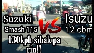 Suzuki Smash 115 VS Garbage truck (Isuzu 12 CBM)