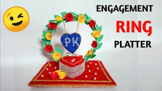 Engagement Ring Platter || DIY Handmade Engagement Ring Decoration Tray