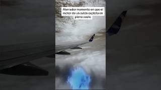 Motor De Avión Explota En Vuelo✈️💥