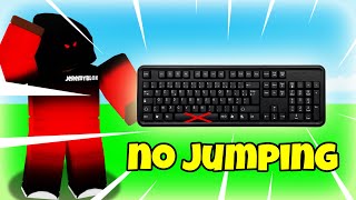 Roblox Skywars but Im not allowed to jump..