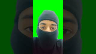 green screen Masked man says what's up