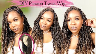 DIY CROCHET PASSION TWIST WIG Tutorial | Braidless Crochet Wig for Beginners | ft.Toyotress Hair