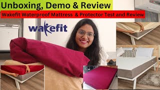 Wakefit Mattress & Waterproof Mattress Protector Test & Review Hindi orthopedic memory foam mattress