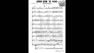 Por que te vas - banda la fregona (partitura) #musicscore #partitura #partituraspdf