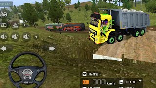 🇮🇳BIG DUMPER TRUCK ASHOK LEYLAND||TRUCK SIMULATOR||BUS SIMULATOR INDONESIA ☀️🚨🛣️