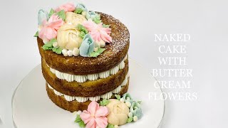 Buttercream flower cake