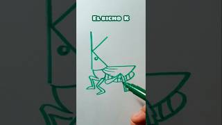 El bicho K. Dibujo letras. #videoshorts #art #drawing #bug #letras #abecedario #k #shorts