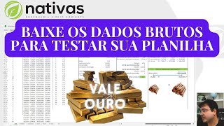 BAIXE OS DADOS BRUTOS - E TESTE SUA PLANILHA