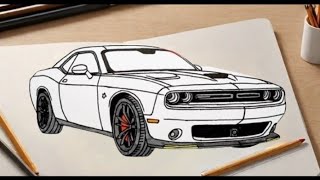 "Beginner's Guide to Sketching a Dodge Challenger"