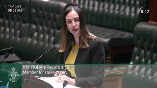 Robyn Preston MP speaks about Infrastructure funding