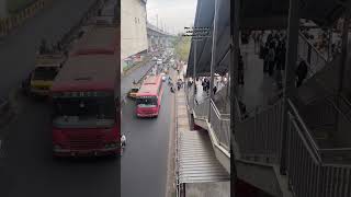 I can see whole stress of Hyderabad in Metro station #hyderabad #metro #stress #chiranjeevi