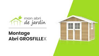 Etapes du montage de l'abri Grosfillex 7,5m² DECO Sherwood