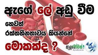 රක්තහීනතාවය යනු කුමක්ද? මෙය හදුනාගන්නේ කෙසේද ?#Ayubowan #ayubowan #Sinhala #6 May 2021