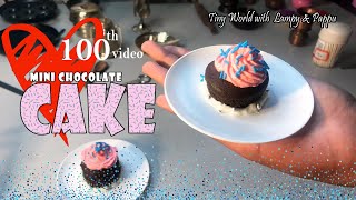 💯 th video | Mini Chocolate Cake 🧁 | Asmr Miniature Cooking