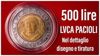 Quanto Vale la Moneta 500 Lire Luca Pacioli del 1994 ?