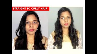 HAIR CURLING IN 10 MINUTES[ USING FLAT IRON ] ?TAMIL  TUTORIAL