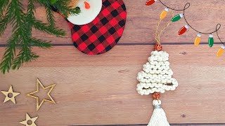 DIY Macrame Christmas ornaments | Macrame Christmas Tree ornament |Macrame Christmas Decorations 🎄